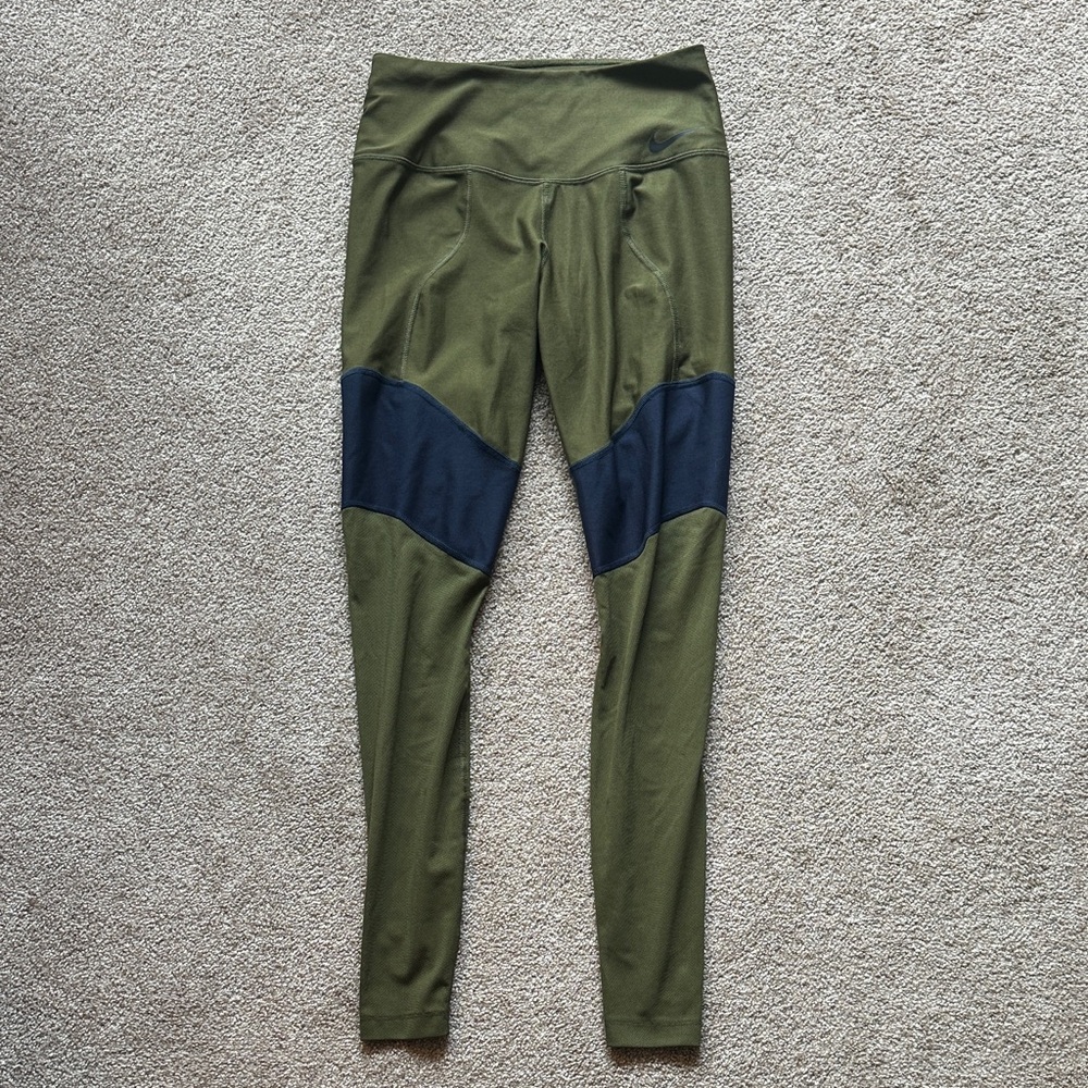 Nike Olive and Black Leggings